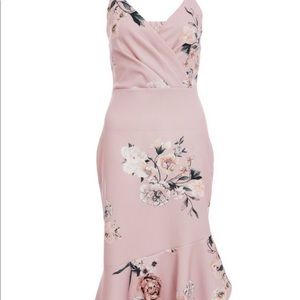 Quiz Pink Floral Dress
